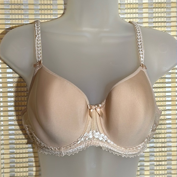 Fantasie Rebecca Molded Bra Nude/Cream Underwire Lace Trim 34D - Picture 3 of 16